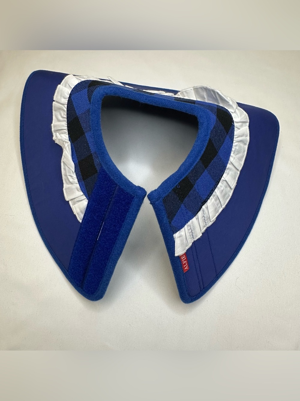 Alfie Pet Candace Recovery Cone Collar Blue Flannel Size Small - Picture 9 of 11